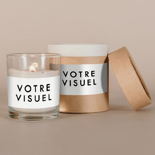 Bougie blanche de mariage Sur mesure à personnaliser