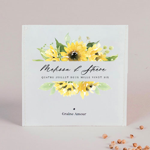 Sachet de graine de mariage Ama à personnaliser