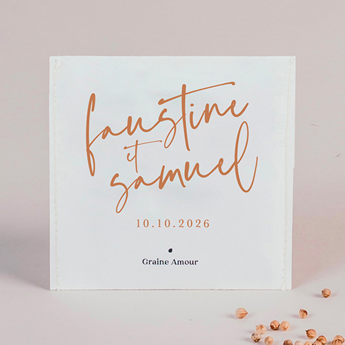 Sachet de graine de mariage Annecy à personnaliser