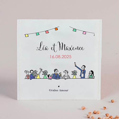 Sachet de graine de mariage Banquet de mariage à personnaliser