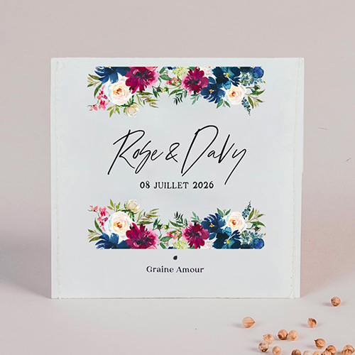Sachet de graine de mariage Belladone à personnaliser