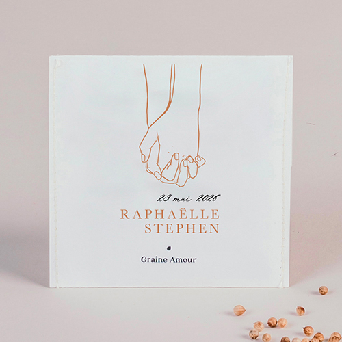 Sachet de graine de mariage Cody à personnaliser