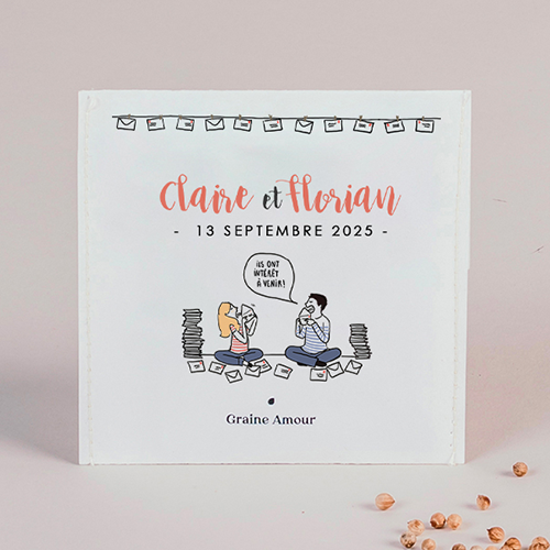 Sachet de graine de mariage Invitations à personnaliser