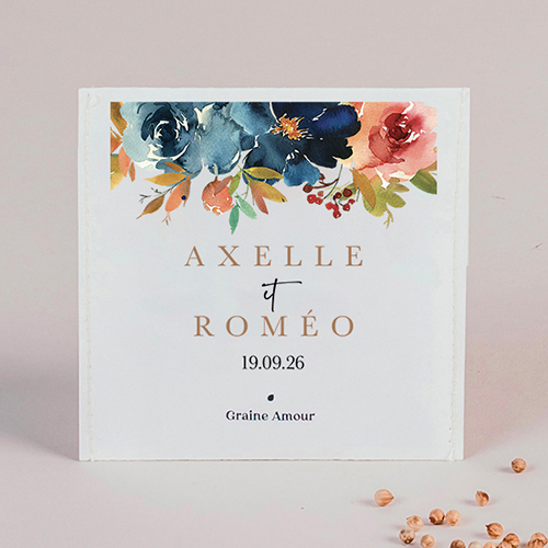 Sachet de graine de mariage Nova à personnaliser