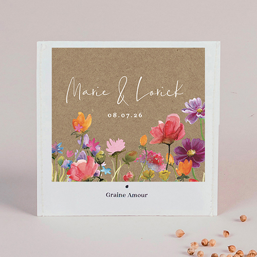 Sachet de graine de mariage Stellaire à personnaliser