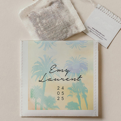 Sachet de thé de mariage Beach à personnaliser