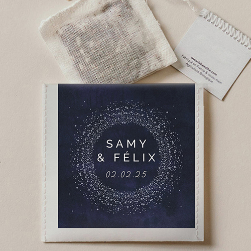 Sachet de thé de mariage Constellation à personnaliser