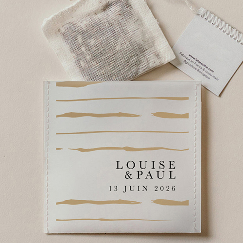 Sachet de thé de mariage Danneh à personnaliser
