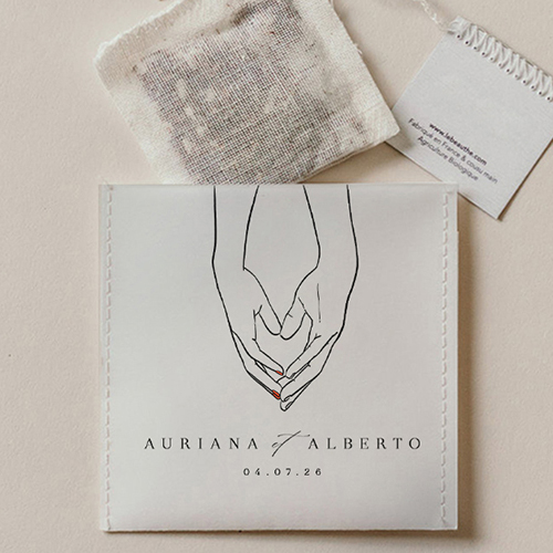 Sachet de thé de mariage Lola à personnaliser