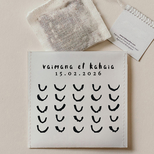 Sachet de thé de mariage Post-scriptum à personnaliser