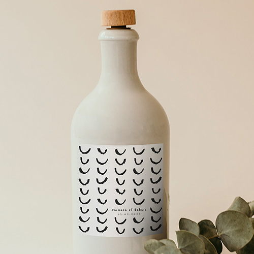 Sticker bouteille de mariage Post-scriptum à personnaliser