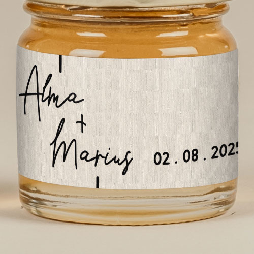 Sticker Mini Pot de mariage Warp à personnaliser