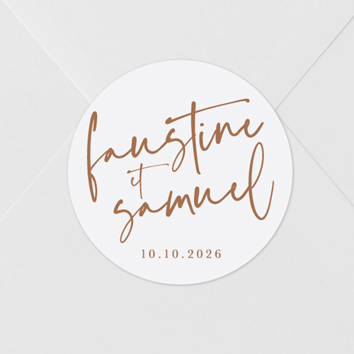 Sticker de mariage Annecy à personnaliser