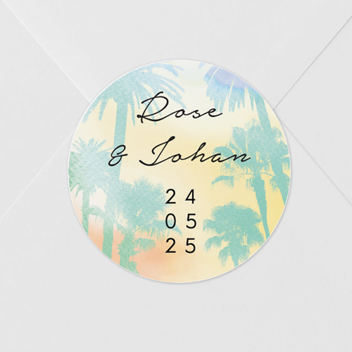 Sticker de mariage Beach à personnaliser