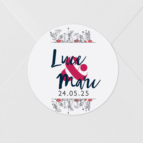 Sticker de mariage Brindilles à personnaliser
