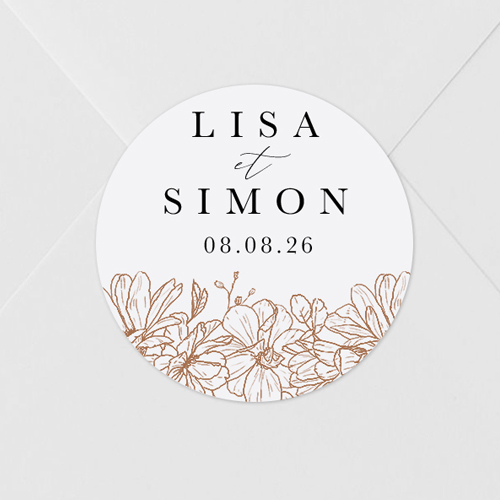 Sticker de mariage Devon à personnaliser
