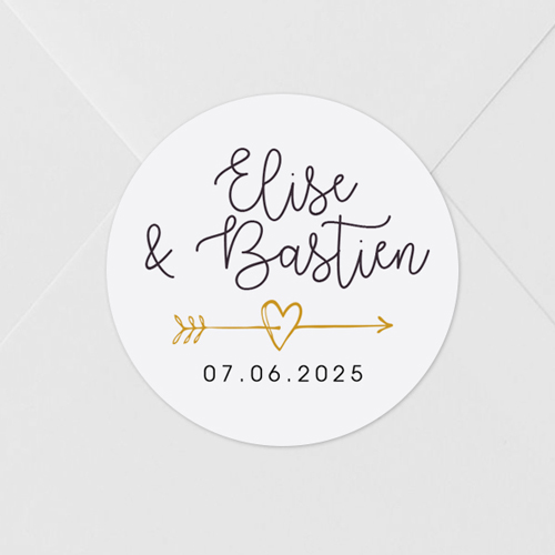 Sticker de mariage Flèche à personnaliser