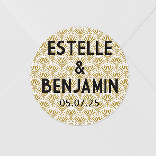 Sticker de mariage Gatsby à personnaliser