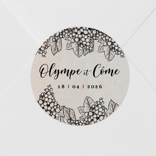 Sticker de mariage Grappes à personnaliser