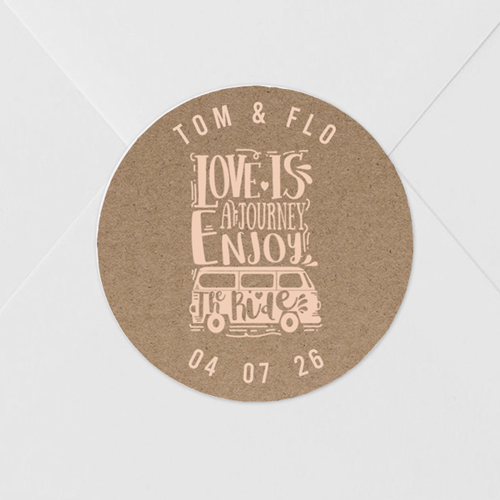 Sticker de mariage Journey à personnaliser