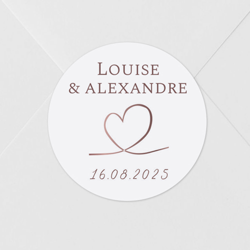 Sticker de mariage Love à personnaliser