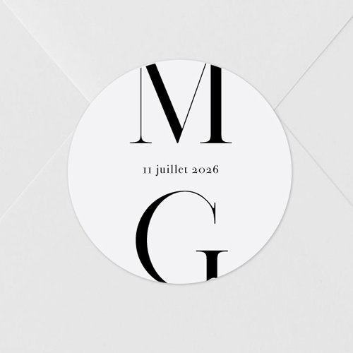 Sticker de mariage Milan à personnaliser