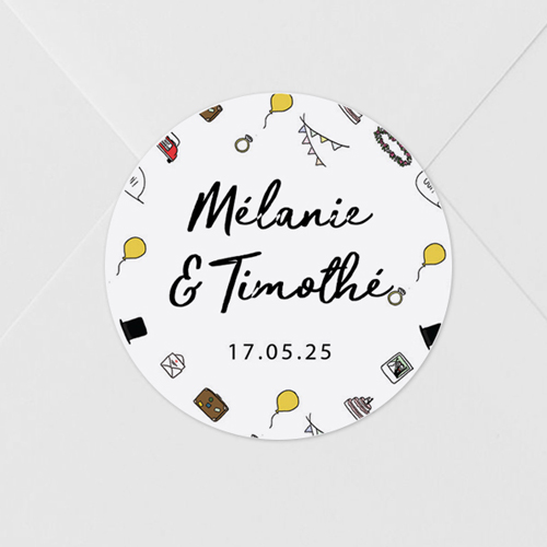 Sticker de mariage Motifs à personnaliser