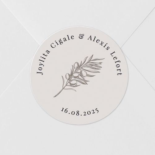 Sticker de mariage Olivier à personnaliser
