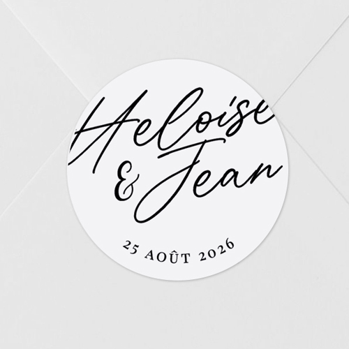 Sticker de mariage Prénoms à personnaliser