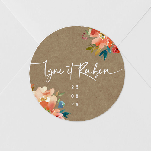 Sticker de mariage Zinnia à personnaliser