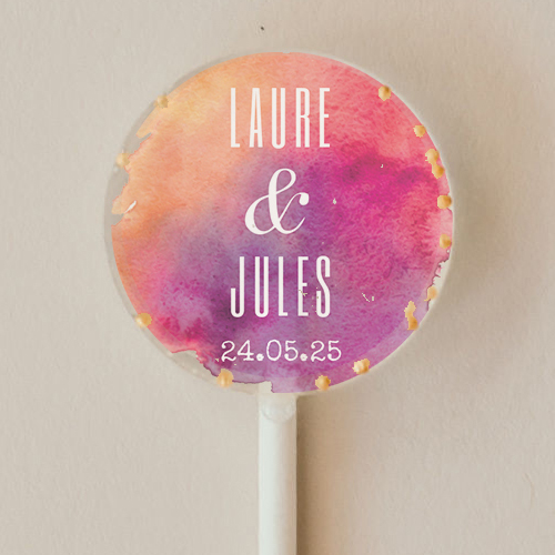 Sucette de mariage Aquarelle à personnaliser
