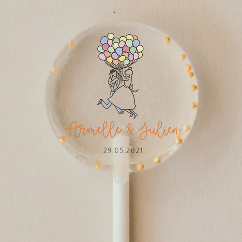 Sucette de mariage Ballons à personnaliser