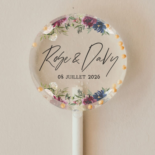 Sucette de mariage Belladone à personnaliser