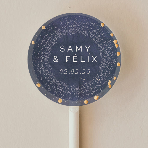 Sucette de mariage Constellation à personnaliser