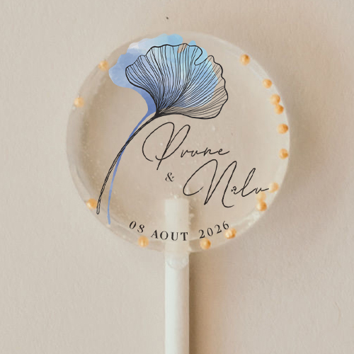 Sucette de mariage Coquelicot à personnaliser