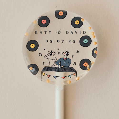 Sucette de mariage Djs à personnaliser