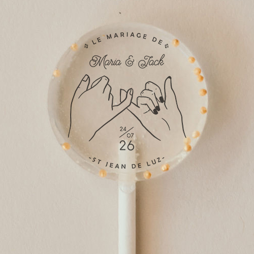 Sucette de mariage Promesse à personnaliser