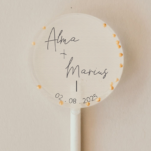 Sucette de mariage Warp à personnaliser