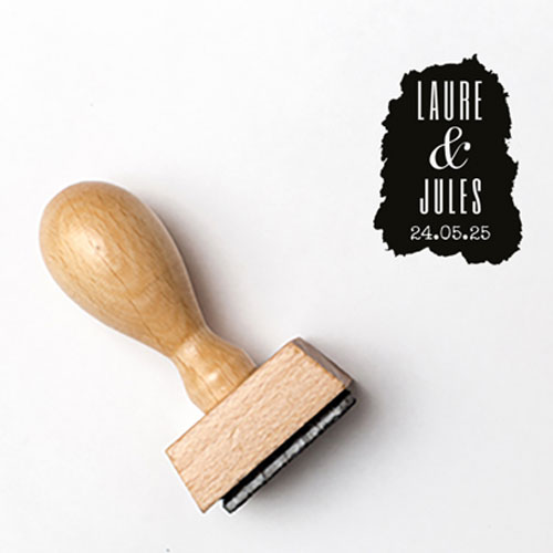 Tampon de mariage Aquarelle à personnaliser