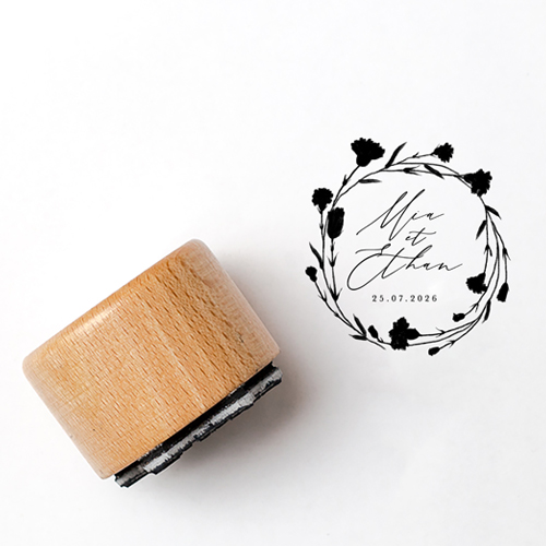 Tampon de mariage Dellus à personnaliser