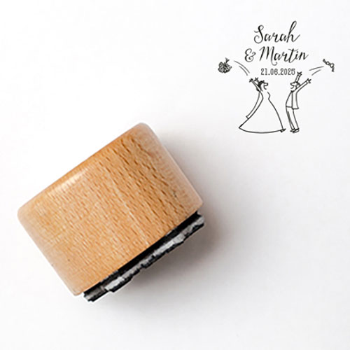 Tampon de mariage Lancer de bouquet à personnaliser