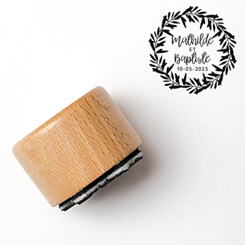 Tampon de mariage Natural à personnaliser