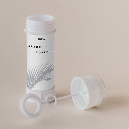Tube à bulle de mariage Branche à personnaliser