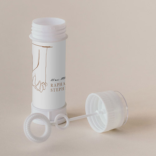 Tube à bulle de mariage Cody à personnaliser