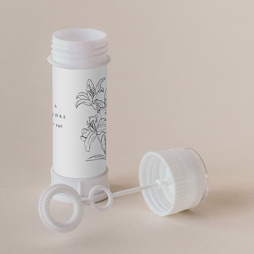 Tube à bulle de mariage Dallma à personnaliser