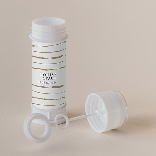 Tube à bulle de mariage Danneh à personnaliser