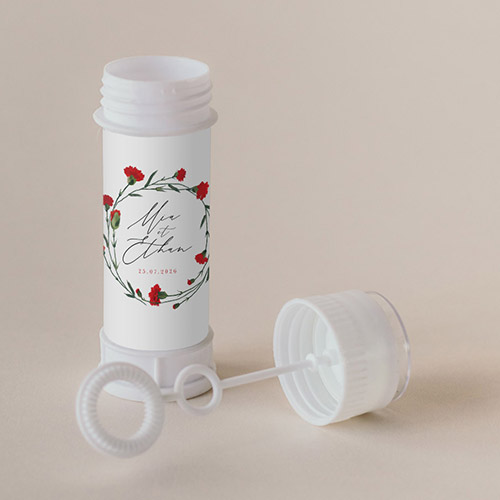 Tube à bulle de mariage Dellus à personnaliser