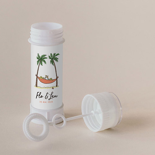 Tube à bulle de mariage Hamac à personnaliser