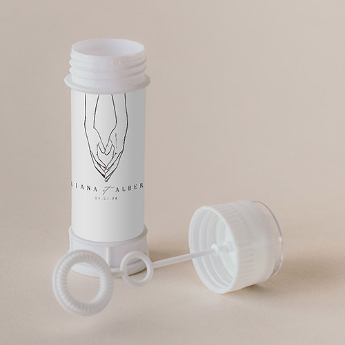 Tube à bulle de mariage Lola à personnaliser