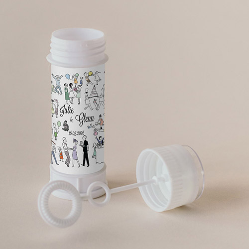 Tube à bulle de mariage Scène de mariage à personnaliser